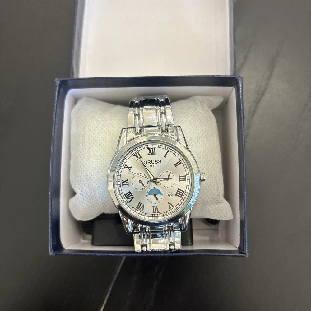 ORUSS 1853 Luxury Quartz Watch Automatic Movement  With Box & Tool NEW!!!